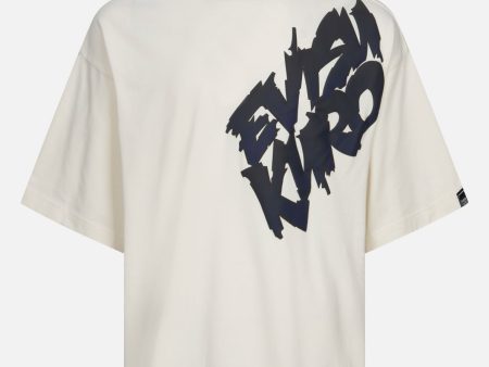 Gradient Graffiti Logo Print Fashion Fit T-shirt Online now