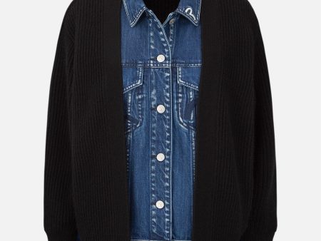 Fabric Blocking Denim Shirt Jacket For Cheap