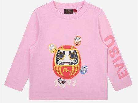 Daruma Print Long-sleeve T-shirt Online now